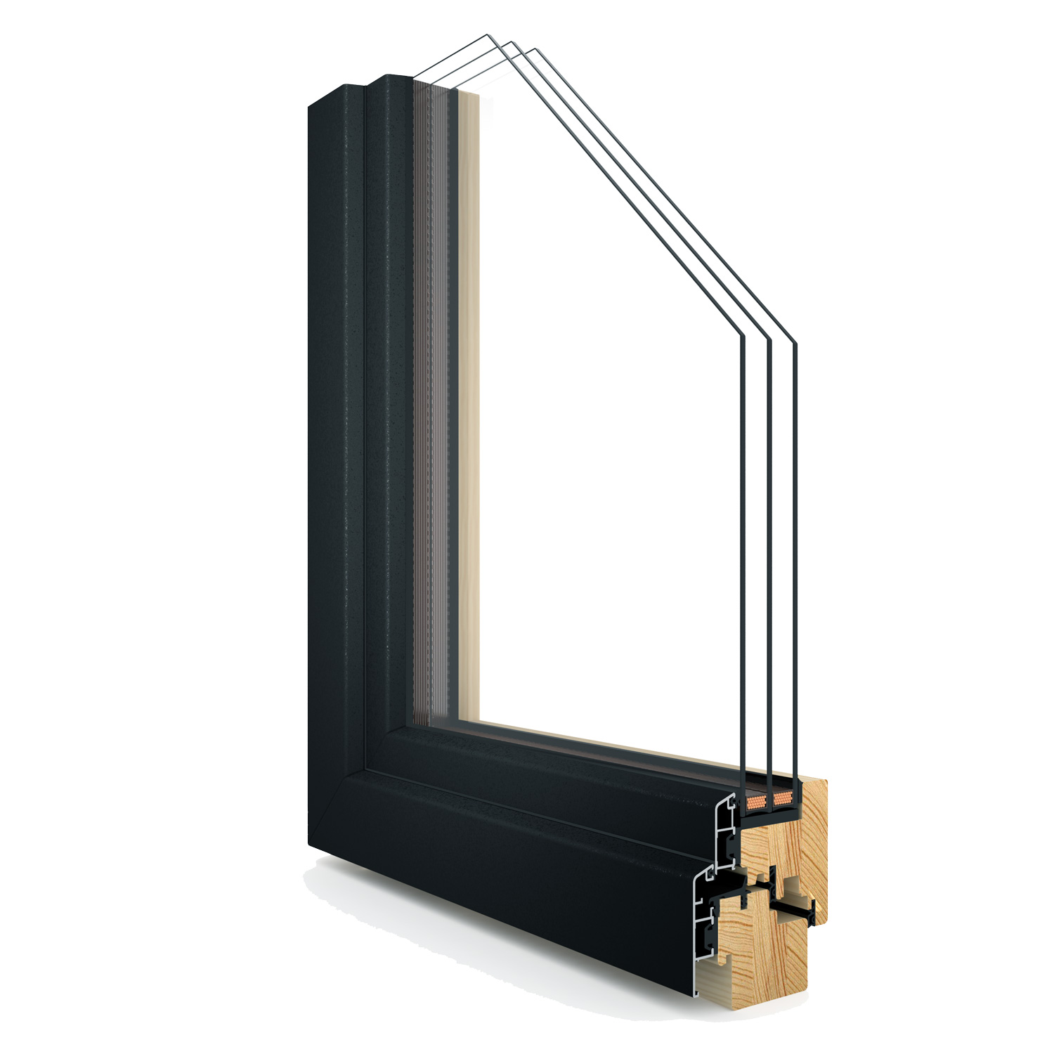 ClassicPlus Clad window cross-section
