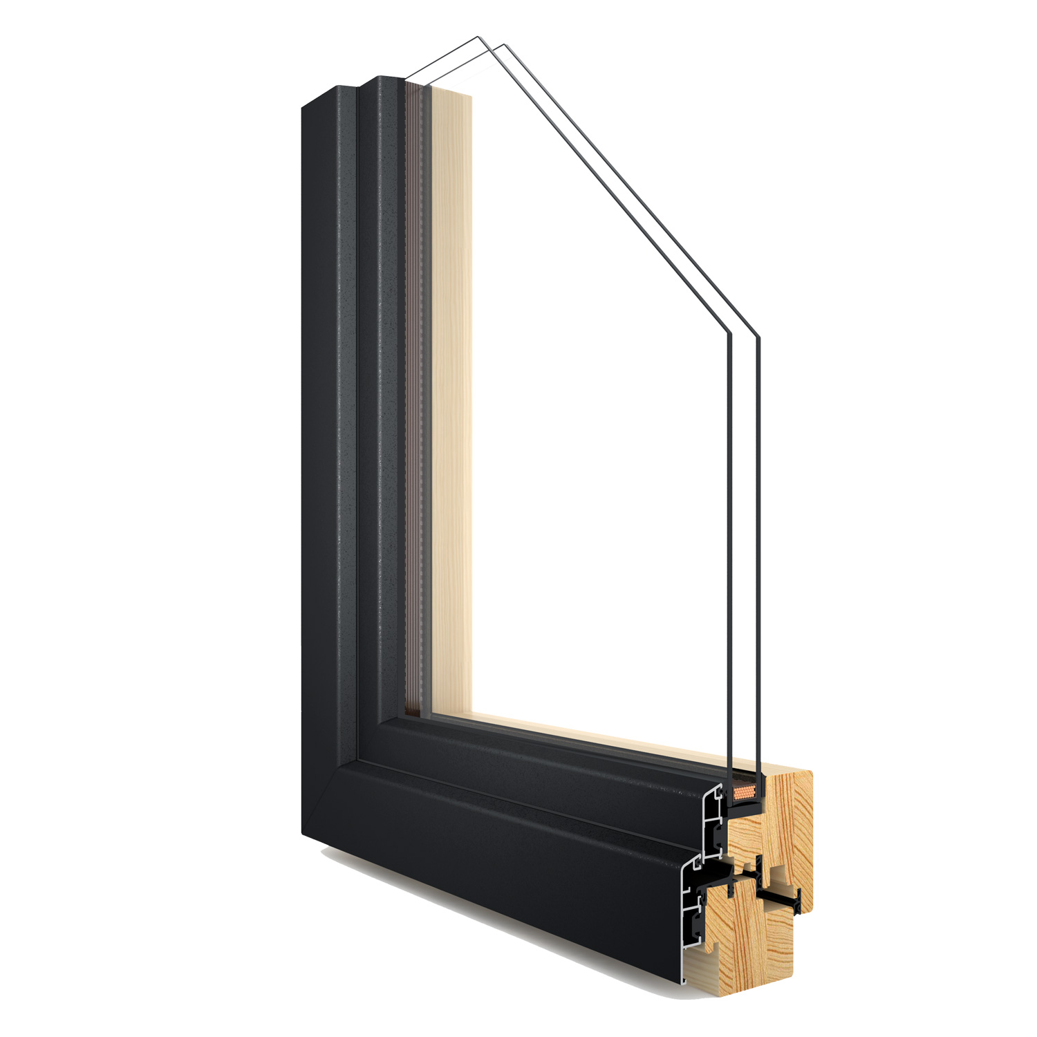 Classic Clad window cross-section