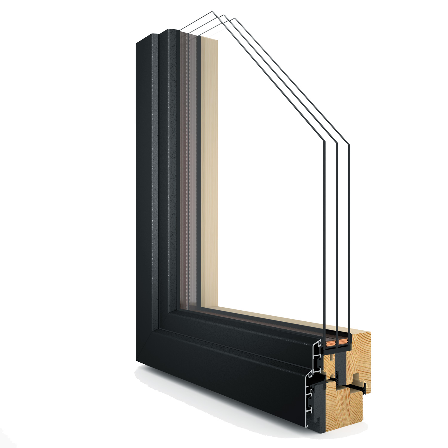 ThermoPlus Clad window cross-section
