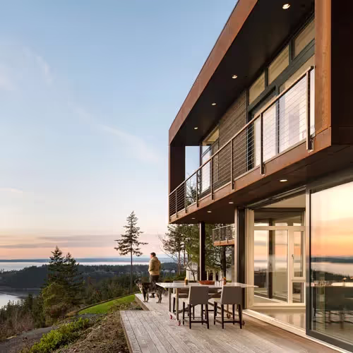 House on the Cove overlooking Puget Sound