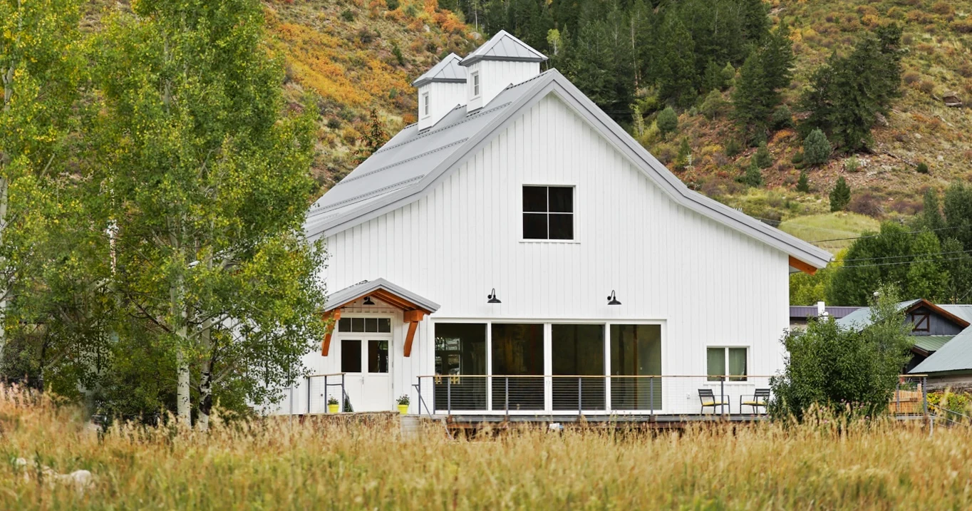 The Barn in Minturn with Zola windows